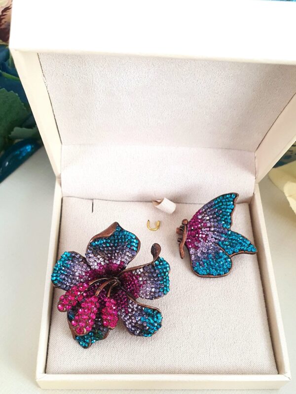 Broche orquídea
