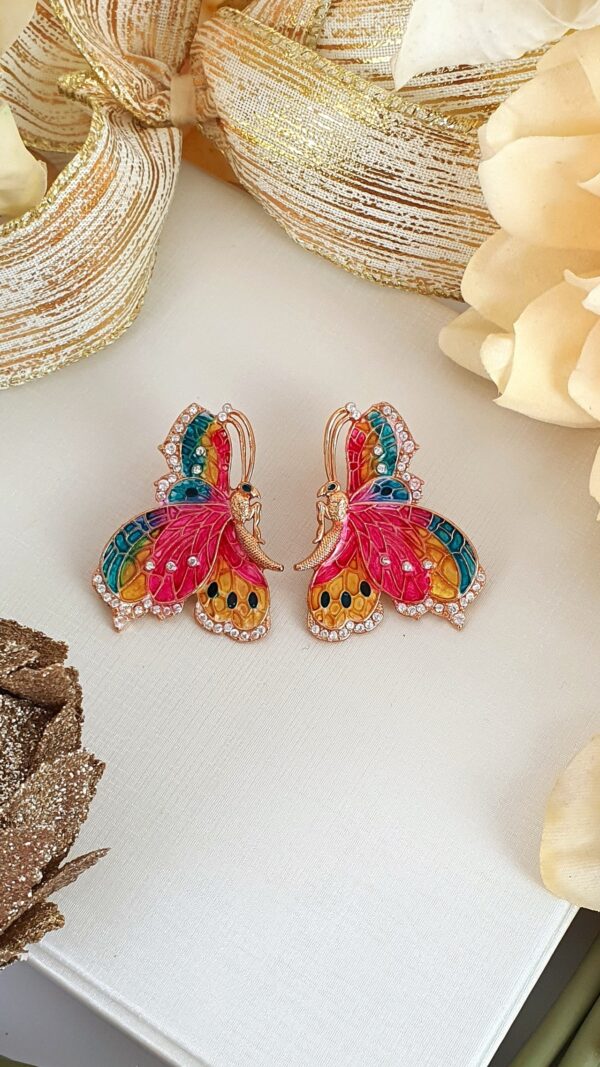 Brinco Borboleta Rainbow
