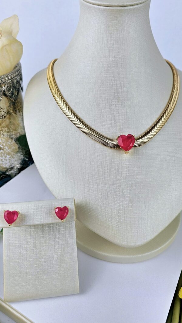 Conjunto Coração Rubi