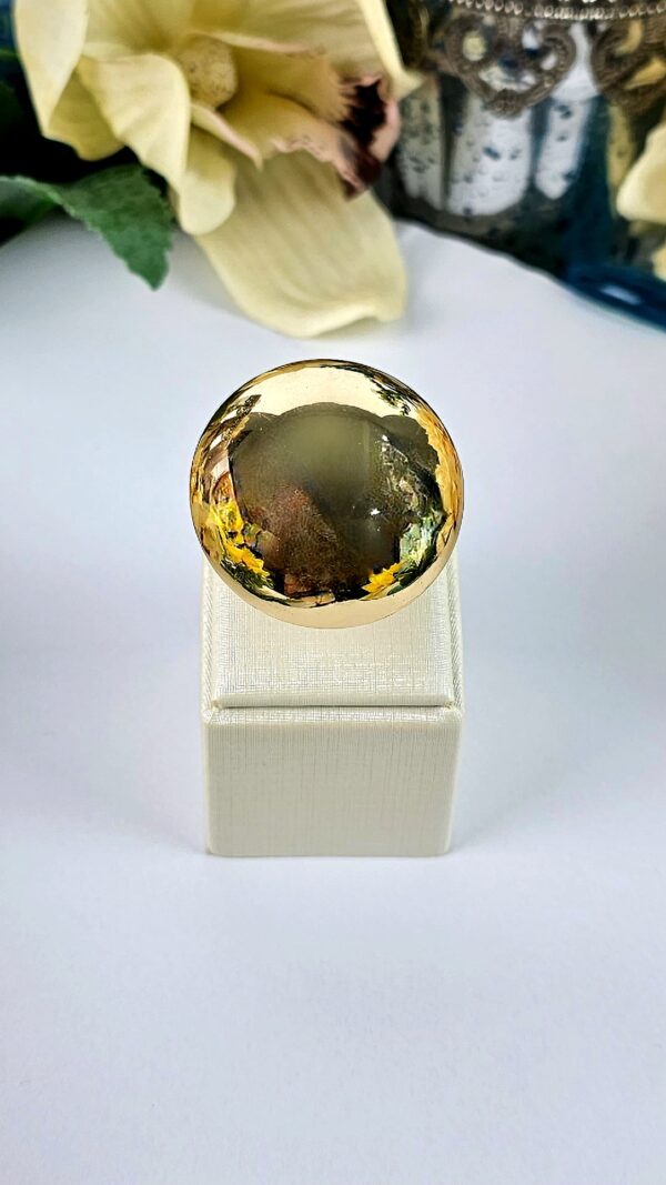 Anel Meia Esfera Gold