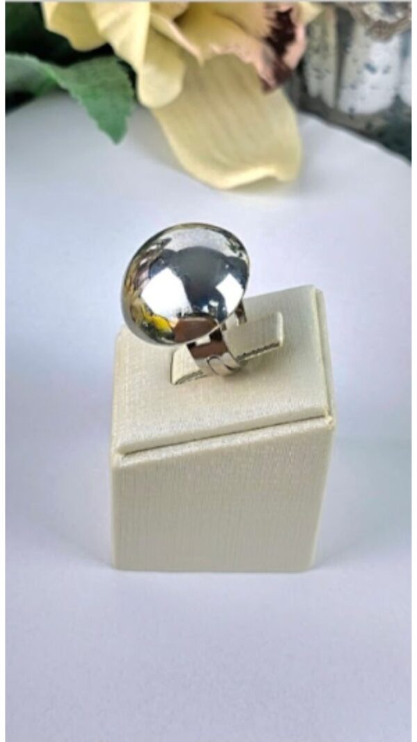 Anel Meia Esfera Silver P