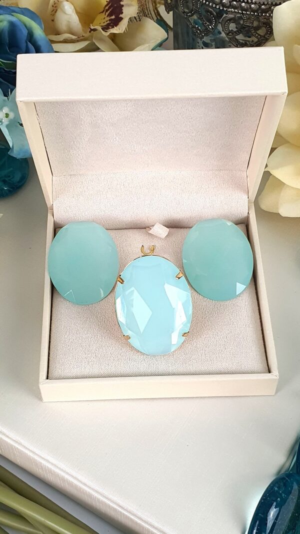 Conjunto Oval Acqua